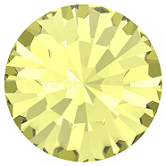 Preciosa&reg MAXIMA Crystal Round Stones, Czech Crystal, Dura Foiling, Round(431 11 615 Chaton), 80100 Jonquil, SS8/PP17(2.3~2.5mm)(Y-PRC-RBSS8-80100)