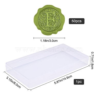 CRASPIRE 50Pcs Adhesive Wax Seal Stickers(DIY-CP0008-20E)-2