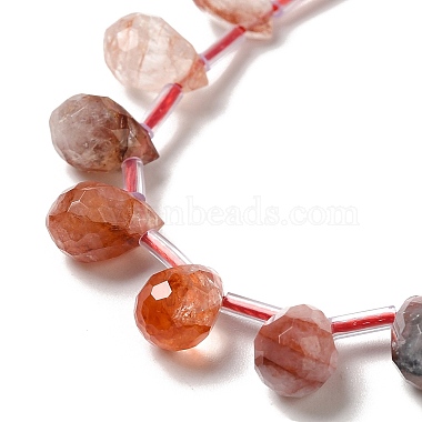 Natural Ferruginous Quartz Beads Strands(G-H297-B13-01)-3