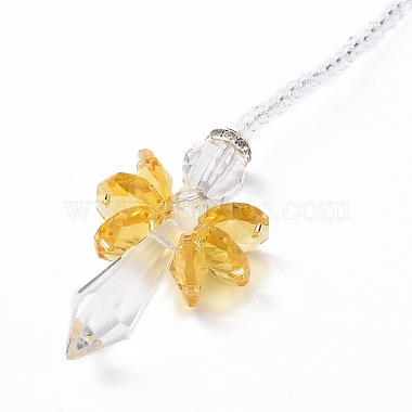 Crystal Fairy Beaded Wall Hanging Decoration Pendant Decoration(HJEW-G019-02E)-3