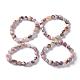 Natural Pink Opal Bead Stretch Bracelets(X-BJEW-K213-46)-1