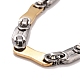 Vacuum Plating 304 Stainless Steel Bar Link Chains Necklace(STAS-E160-19GP)-2