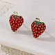 Alloy Enamel Stud Earrings(WG4680E-04)-1