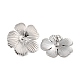 Flower 304 Stainless Steel Stud Earrings for Women(EJEW-L272-031P-03)-2