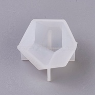 Silicone Molds, Resin Casting Molds, For UV Resin, Epoxy Resin Jewelry Making, Cone, White, 23x33.5x33mm(DIY-G008-14C)