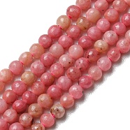 Natural Rhodonite Beads Strands, Grade AA, Round, 2mm, Hole: 0.5mm, about 208pcs/strand, 15.39~15.47 inch(39.1~39.3cm)(G-G0005-B01)