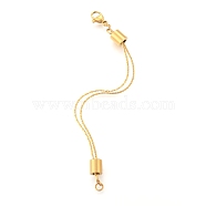 304 Stainless Steel Chain Extenders, with Lobster Claw Clasps, Real 18K Gold Plated, 100~200mm(STAS-TAC0002-13G)