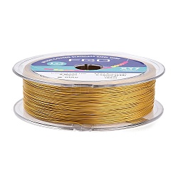 7-Strand Round Nylon Coated Steel Wire, Beading Wire for Necklaces Bracelets, Import From Japan, Gold, 0.4mm, about 328.08 Feet(100m)/Roll(TWIR-T002-01B-12)