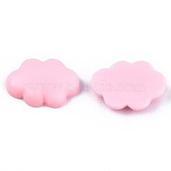 Resin Cabochons, Cloud, Hot Pink, 25x17x5.5mm(X-CRES-T005-25F)