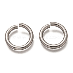 Non-Tarnish 304 Stainless Steel Open Jump Rings, Saw Cut Round, Stainless Steel Color, 20x3mm, 9 Gauge, Inner Diameter: 14mm(STAS-H136-06B-P)