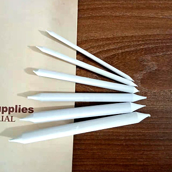 Paper Art Blenders, Artists Student Sketch Drawing Tools, Drawing Supplies, White, 11.2~15cm, 6pcs/set