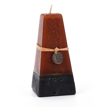 Cone Shape Aromatherapy Smokeless Candles, with Box, for Wedding, Party, Votives, Oil Burners and Home Decorations, Dark Red, 5.95x5.95x11.95cm, Pendants: 21x17.5x1mm