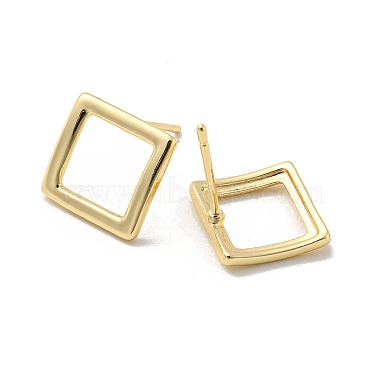 Brass Stud Earrings(EJEW-B035-15KCG)-2