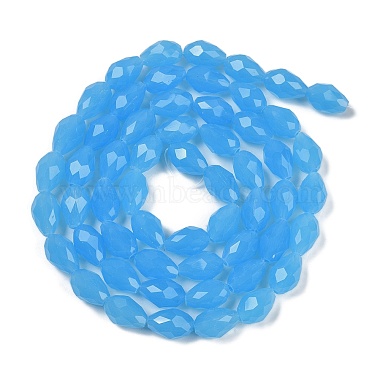 Electroplate Imitation Jade Glass Beads Strands(EGLA-N013-J8mm-D05)-2