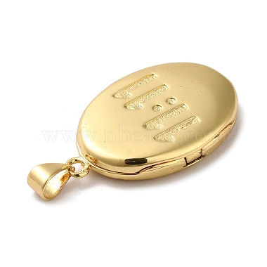 pendentifs de médaillon en laiton de placage de rack respectueux de l'environnement(KK-F853-23G)-3