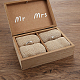 Gorgecraft Rectangle Wooden Wedding Double Ring Box(OBOX-GF0001-09)-4
