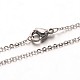 304 Stainless Steel Cable Chain Necklaces(NJEW-M124-01P)-1