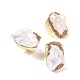 Natural Pearl Irregular Nuggets Open Cuff Ring(G-I330-12LG)-1