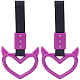 2Pcs ABS Plastic Devil Heart Rear Bumper Warning Handle Ring(HJEW-SP0001-51C)-1