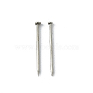 Iron Flat Head Pins, Platinum, 14mm, about 900pcs/box(IFIN-WH0051-87B)