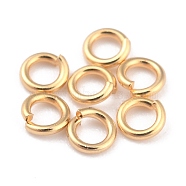 Rack Plating Brass Jump Rings, Open Jump Rings, Long-Lasting Plated, Real 24K Gold Plated, 3x0.6mm, Inner Diameter: 1.8mm(X-KK-O139-18A-G)