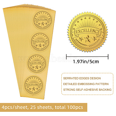 Self Adhesive Gold Foil Embossed Stickers(DIY-WH0211-331)-2