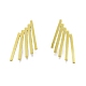 Rack Plating Brass Rectangle Bar Stud Earrings for Women(EJEW-G322-20MG)-1