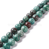 Natural Chrysocolla Beads Strands, Round, 10mm, Hole: 1.2mm, about 40pcs/strand, 15.94~16.34 inch(40.5~41.5cm)(G-I318-09D)