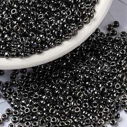 MIYUKI Round Rocailles Beads, Japanese Seed Beads, (RR2276) Fancy Lined Platinum, 8/0, 3mm, Hole: 1mm, about 422~455pcs/bottle, 10g/bottle(SEED-JP0009-RR2276)