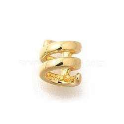 Brass Beads, Long-Lasting Plated, Lead Free & Cadmium Free, Column, Real 18K Gold Plated, 5.5x5mm, Hole: 3.5mm(KK-L225-022G)