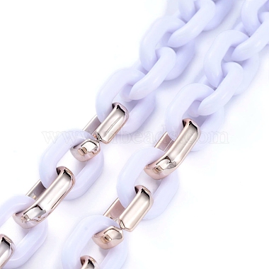 Collares personalizados de cadena de cable de plástico acrílico y ccb(NJEW-JN02824-01)-3