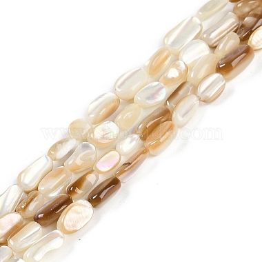 Floral White Nuggets Other Sea Shell Beads