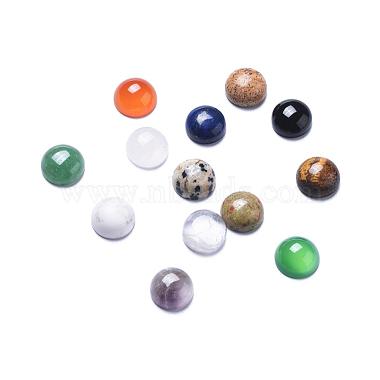 30mm Mixed Color Flat Round Mixed Stone Cabochons