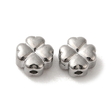 Stainless Steel Color Clover 304 Stainless Steel Beads