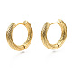 Brass Huggie Hoop Earrings(X-KK-S356-347A-NF)-1