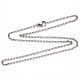 304 Stainless Steel Cable Chain Necklace(NJEW-S420-007A-P)-3