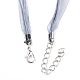 Изготовление ожерелья из вощеного шнура и органзы(NCOR-T002-319)-3