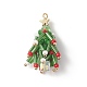 Christmas Theme Glass Seed Beads Pendants(PALLOY-TA00026)-1