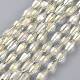 Electroplated Glass Beads Strands(EGLA-H100-FR02)-1