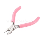 45# Carbon Steel Jewelry Pliers, Side Cutting Pliers, Side Cutter, Pink, 10.25x8.35x0.8cm(PT-SC0001-47F)