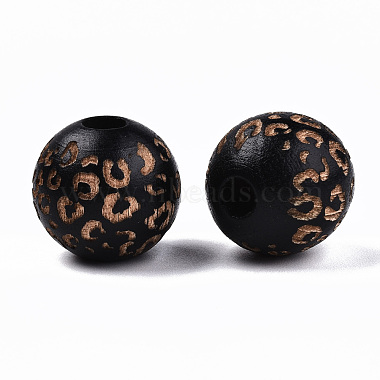 Perles de bois naturel peintes(WOOD-T021-53B-01)-2