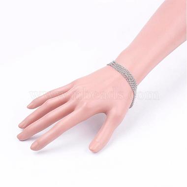 316 Surgical Stainless Steel Cable Chain Bracelets(BJEW-JB03182)-4