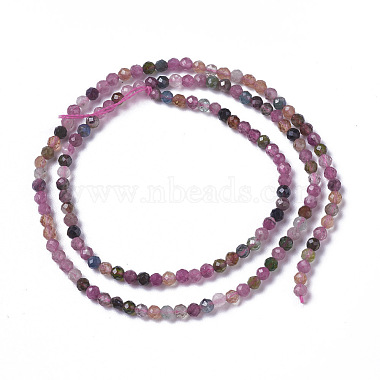 Natural Tourmaline Beads Strands(G-F596-08-3mm)-2