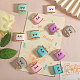 12Pcs 6 Colors Spool Food Grade Eco-Friendly Silicone Beads(SIL-CA0003-06)-4