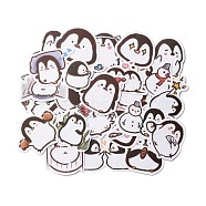 Cartoon Penguin Paper Stickers Set, Waterproof Adhesive Label Stickers, for Water Bottles, Laptop, Luggage, Cup, Computer, Mobile Phone, Skateboard, Guitar Stickers Decor, White, 3~6.3x3.4~5.5x0.02cm, 50pc/bag(DIY-M031-43)