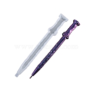 DIY Ballpoint Pen Silicone Molds, Resin Casting Molds, For UV Resin, Epoxy Resin Jewelry Making, White, 147x19x13mm, Inner Diameter: 15x126mm(DIY-Z019-13)