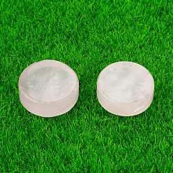 Natural Rose Quartz Healing Stones, Flat Round Stones, Pocket Palm Stones for Reiki Ealancing, 16~18x6~7mm(PW-WG21121-01)