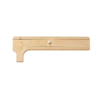 Brass vernier caliper, Golden, 9.65x3.4x2.5cm