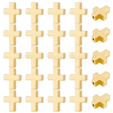 Golden Cross Alloy Beads