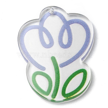 Transparent Acrylic Pendants(MACR-Q160-02F)-2